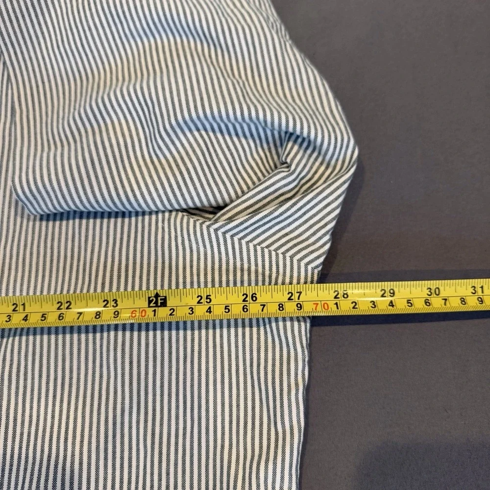 NWT Polo Ralph Lauren Green/White STRIPED LS Classic Fit Oxford Flesh Pony